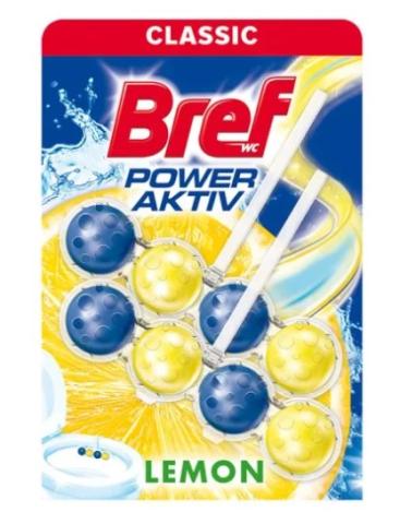 WC závěs BREF power aktiv kuličky 2ks/bal citron